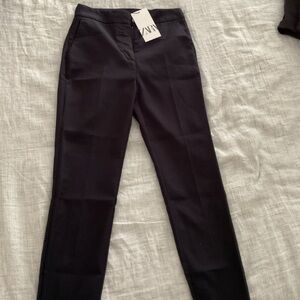 Zara Elegant Black Ankle Trousers